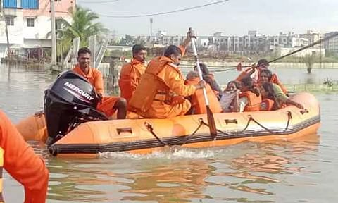 The Indian Army and the Coast Guard also took part in relief operations at cyclone-affected areas in the city.