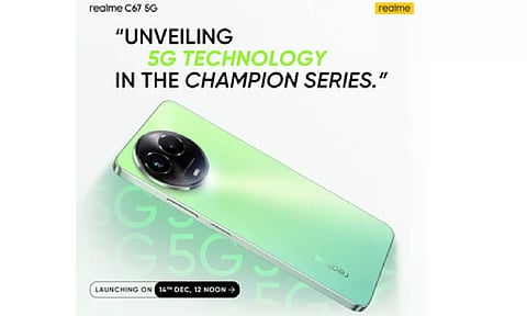 &nbsp;realme C67 5G (Photo: IANS)&nbsp;