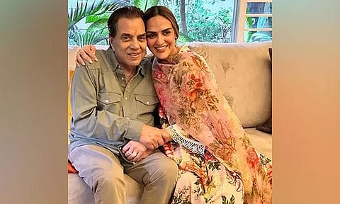 Dharmendra with Esha Deol