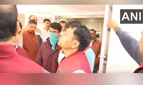 Visuals from the Crime Branch Office, Delhi (ANI)