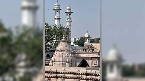A view of Kashi Vishwanath Temple and Gyanvapi Mosque, in Varanasi (Photo/ANI)