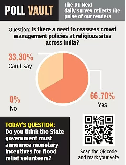 Is there a need to reassess crowd management policies at religious sites across India?