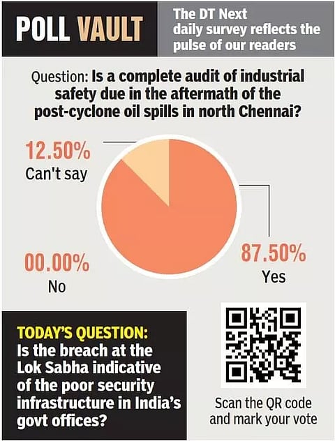 Is a complete audit of industrial safety due in the aftermath of the post-cyclone oil spills in north Chennai?