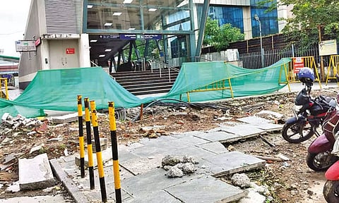 The entrance of Egmore Metro station&nbsp;