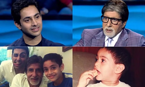 Amitabh shares fond memories with Agastya (Photo: IANS)