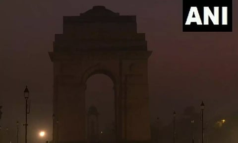 Visual from India Gate. (ANI)