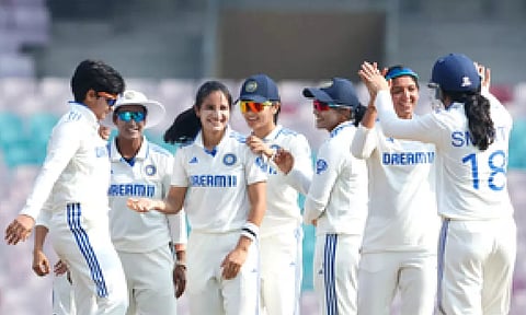 India Women's Team celebrating after a win (IANS)