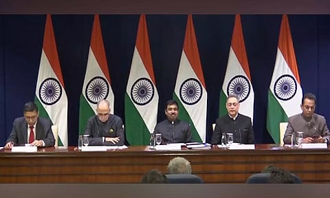 MEA's special briefing by Foreign Secretary on the State Visit of Sultan of Oman to India(ANI)