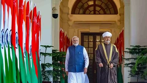 &nbsp;Prime Minister Narendra Modi and Oman's Sultan Haitham bin Tarik