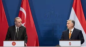 Hungarian Prime Minister Viktor Orban and Turkish President Recep Tayyip Erdogan
