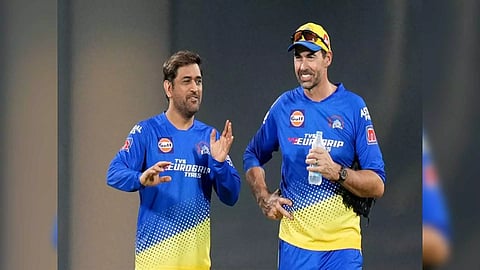 MS Dhoni and Stephen Fleming (Photo: CSK/ X)