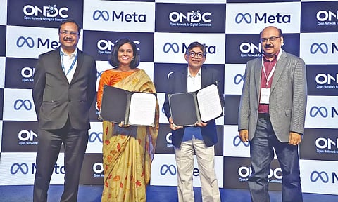 ONDC and Meta partnered to enable small businesses in India.