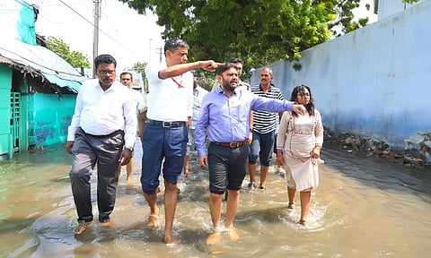 Central team led by Col. K.P. Singh inspected flood affected areas