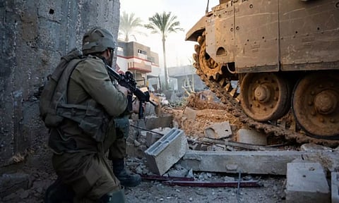 An Israeli soldier in the Gaza Strip (ANI)
