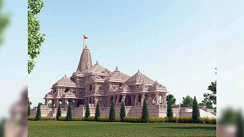 A preview of grand Ram Temple which is being constructed in Ayodhya. (Photo/ANI)