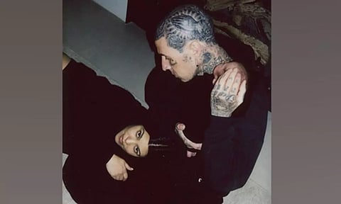 Kourtney Kadarshian,Travis Barker with their son (Photo: Instagram)