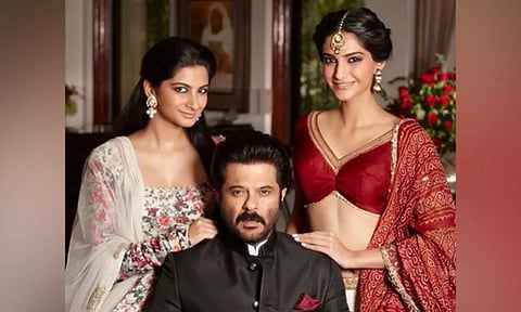 Actor Anil Kapoor and his daughters (ANI)