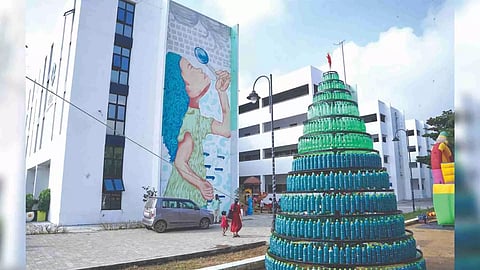 Christmas tree at Ela Green School
