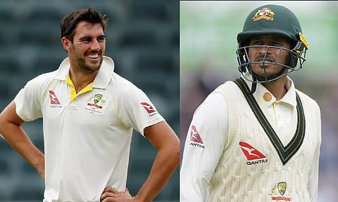 Pat Cummins; Usman Khawaja (Reuters)