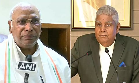 Mallikarjun Kharge; Jagdeep Dhankar (ANI)