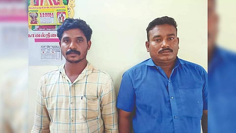 Konganapuram police arrested Eswaran (31) and Manikandan (33)
