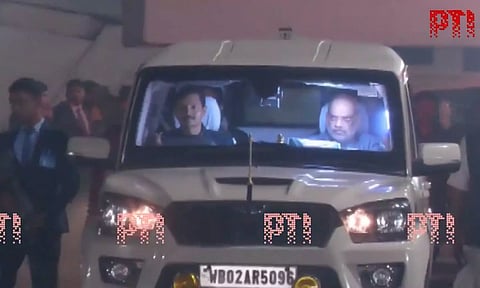 Amit Shah, J P Nadda arrive in Kolkata