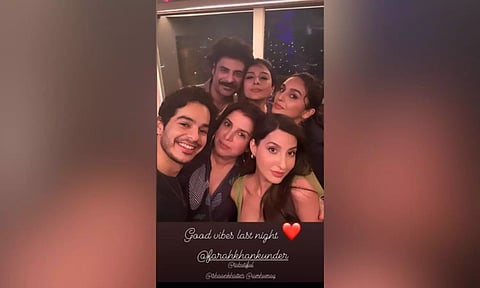 Nora Fatehi celebrates ‘good vibes’ with Tabu, Farah & Huma