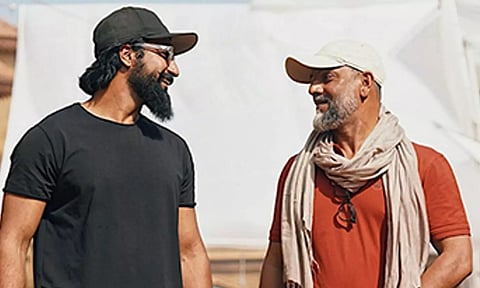 Actor Vicky Kaushal and filmmaker Laxman Utekar. (ANI)