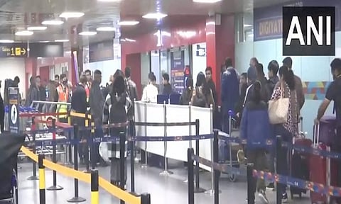 Visuals from IGI Airport (ANI)