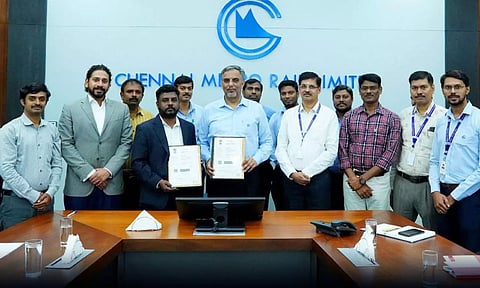 CMRL signs a contract with M/s MEMCO Associates (India) Private Limited. (X/@cmrlofficial)