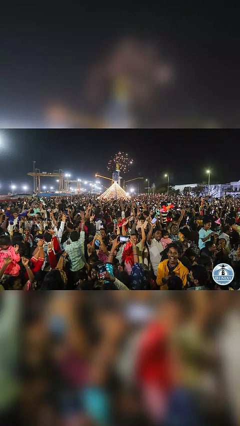 New year celebrations at Chennai.