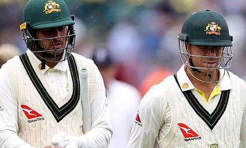 Usman Khawaja; David Warner (IANS)