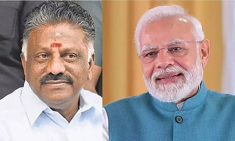 O Panneerselvam; Narendra Modi&nbsp;