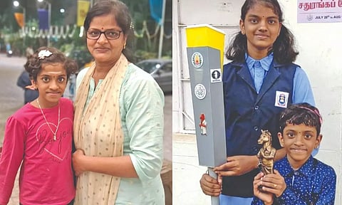 Sharvaanica with her mother Anburoja; Ratshikaa and Sharvaanica