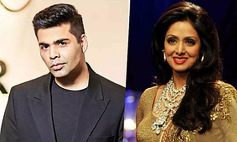 Karan Johar and Sridevi (IANS)
