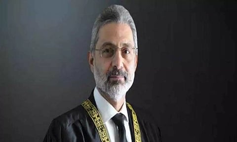 Chief Justice of Pakistan Qazi Faez Isa (X)