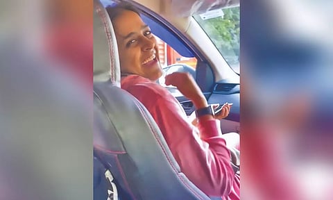 Screen grab of the viral video