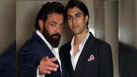 Bobby Deol with son Aryaman (Instagram)