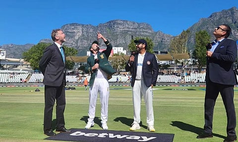 India and South Africa Team Captain at Toss Time