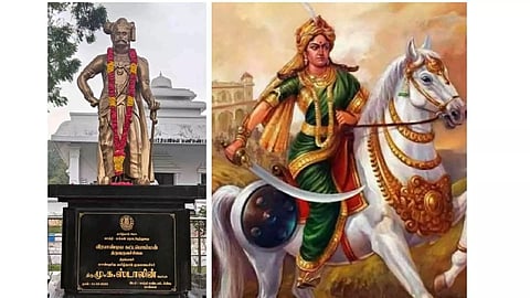 Freedom fighters Veerapandiya Kattabomman and Velunachiyar (Photo/X)