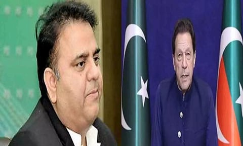 Fawad Chaudhary and Imran Khan (ANI)