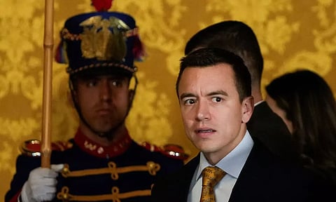 Ecuadoran President Daniel Noboa (Reuters)