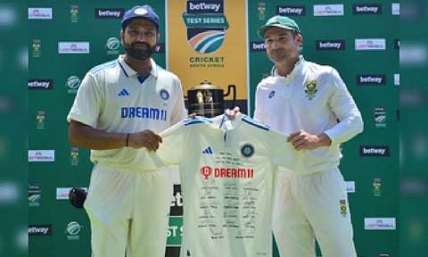 Rohit Sharma; Dean Elgar (IANS)