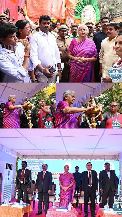 FM Nirmala Sitharaman attends Viksit Bharat Sankalp Yathra in Chennai's Kodambakkam