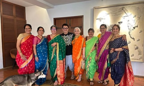 Aamir Khan with his family