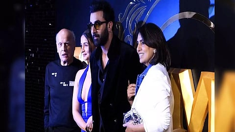 Ranbir Kapoor, Alia Bhatt, Neetu Kapoor, Mahesh Bhatt (ANI Photos)
