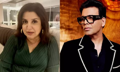 Farah Khan; Filmmaker Karan Johar (IANS)&nbsp;