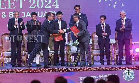 Visual from the Tamil Nadu Global Investors Meet (GIM) 2024 held in Chennai (Photo credit:Justin George)