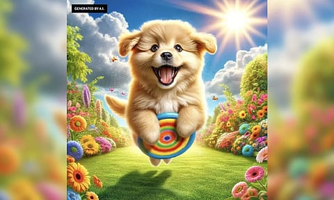 Tech spillover Happy puppies: Pushing the limits of AI absurdity