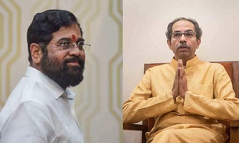 Eknath Shinde and Uddhav Thackeray (PTI)